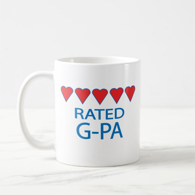 Fem hjärt-G-Pa Kaffemugg (Vänster)