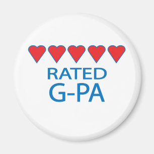 Fem hjärt-G-Pa Magnet