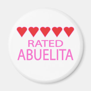 Fem hjärtan Abuelita Magnet