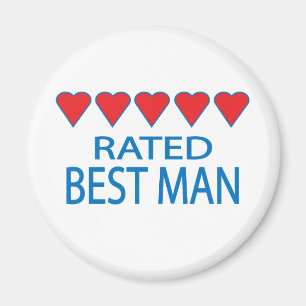 Fem hjärtans bästa man magnet