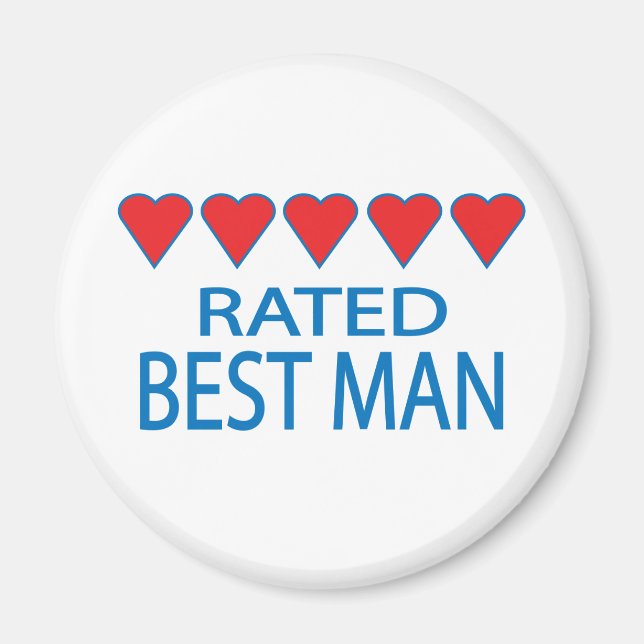 Fem hjärtans bästa man magnet (Framsidan)