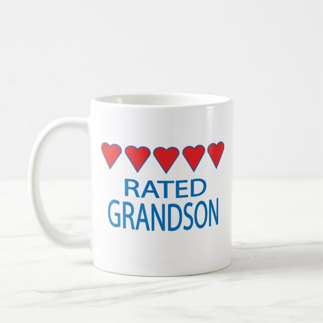 Fem hjärtbarns son kaffemugg (Vänster)
