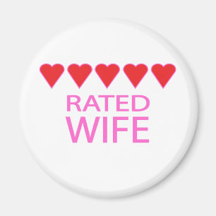 Fem hjärtfru magnet