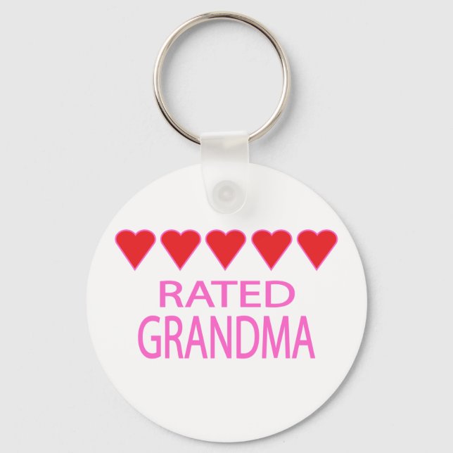 Fem hjärtmormor nyckelring (Framsida)