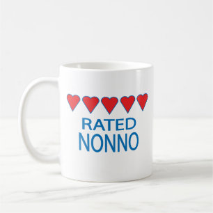 Fem hjärtnos kaffemugg