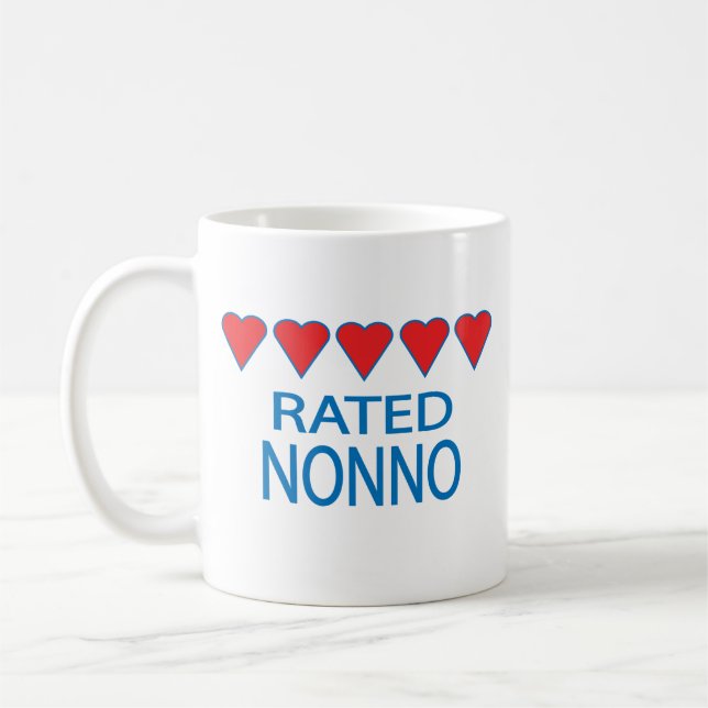 Fem hjärtnos kaffemugg (Vänster)