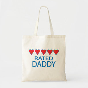 Fem hjärtpappa tygkasse