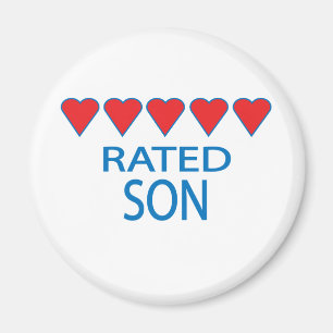 Fem hjärtson magnet