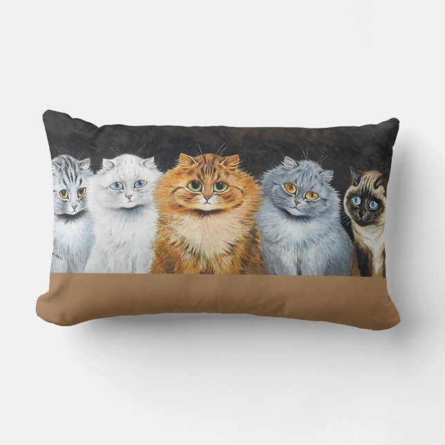 Fem katter, Louis Wain Lumbarkudde (Framsida)