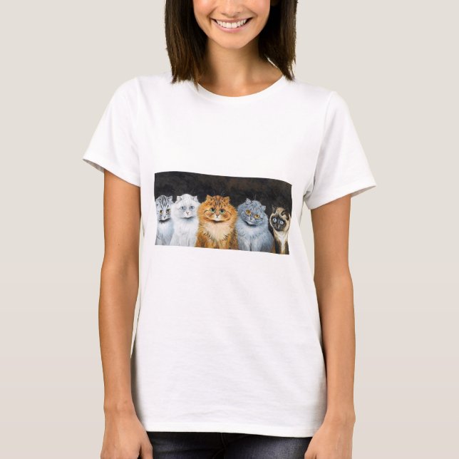 Fem katter, Louis Wain T Shirt (Framsida)