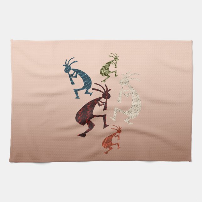 Fem Kokopelli Kökshandduk (Horisontell)