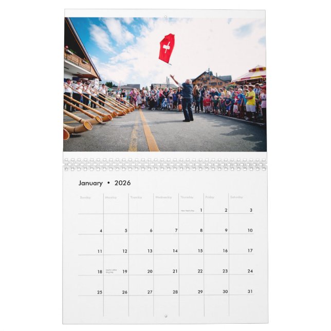 Fem kontinentar av Patrick Niddrie Kalender (Jan 2026)