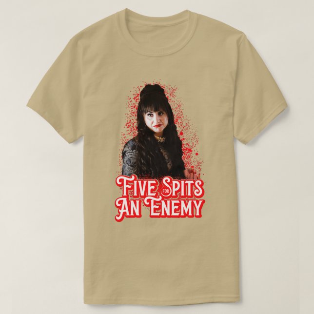 fem kurvor för fiende 1 t shirt (Design framsida)