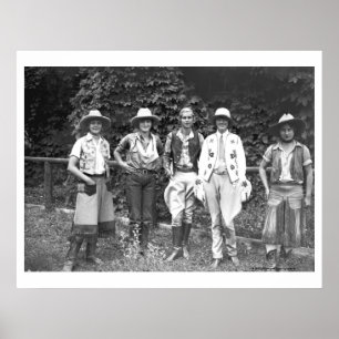 Fem kvinnor på snubbranchen poster