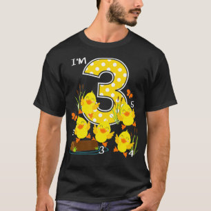 Fem lilla Anka Kids Nursery Sång 3:e födelsedagen  T Shirt