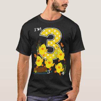 Fem lilla Anka Kids Nursery Sång 3:e födelsedagen  T Shirt