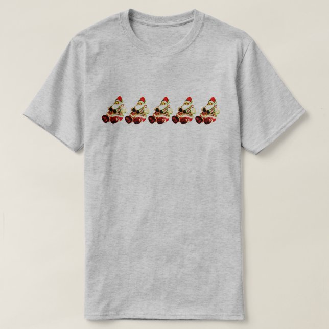 Fem lite Santas! Tee Shirt (Design framsida)
