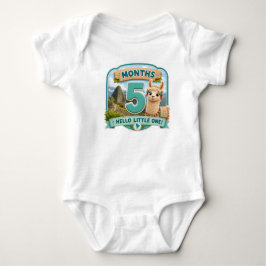 Fem Månader med Små Äventyr Milstolpe T Shirt