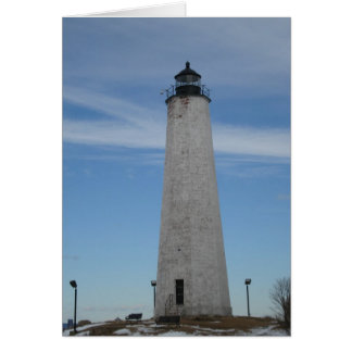 Fem miljoner punkters ljushouse New Haven CT Harbo Hälsningskort