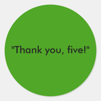 Fem minuter för att sätta fingret runt klistermärke