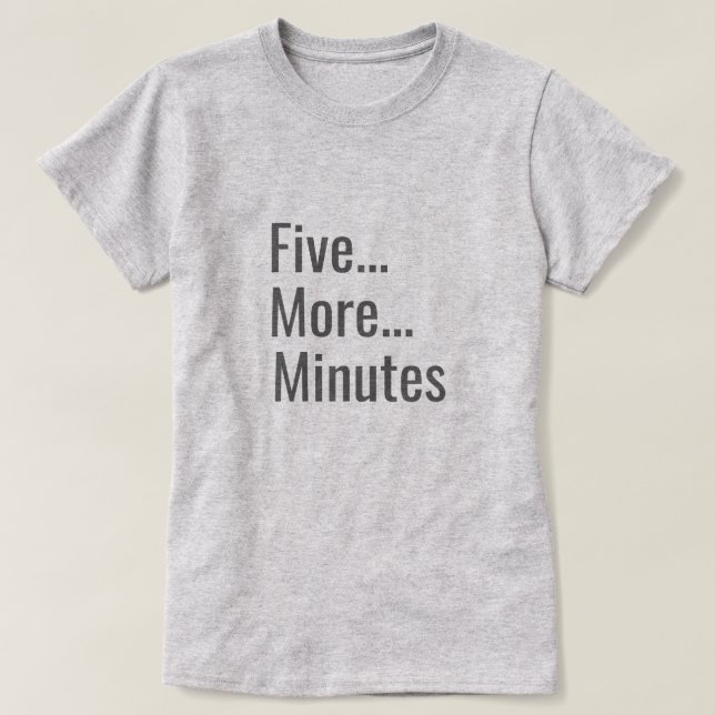 Fem minuter till tee shirt (Design framsida)