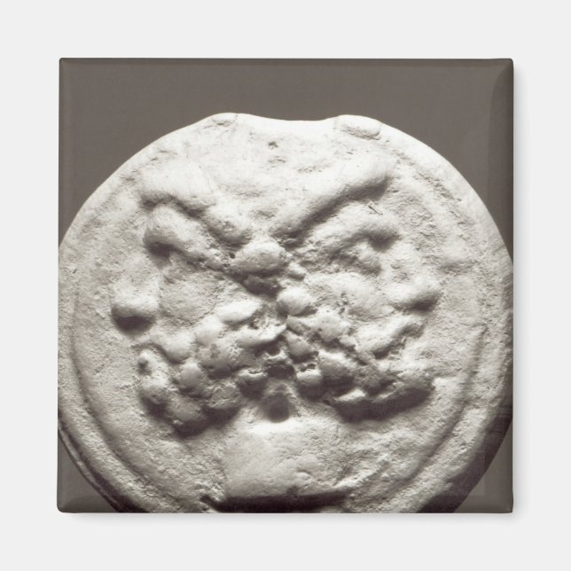 Fem mynt som skildrar Janus, Jupiter Magnet (Framsidan)