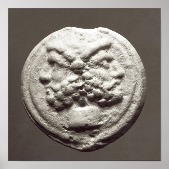 Fem mynt som skildrar Janus, Jupiter Poster (Framsidan)