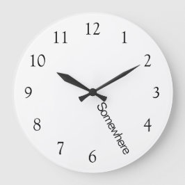 Fem O'Clock någonstans Stor Klocka