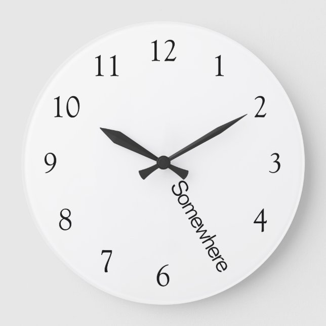 Fem O'Clock någonstans Stor Klocka (Framsida)