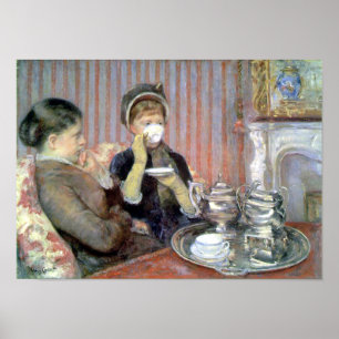 Fem O'Clock Tea Mary Cassatt Fine Art Poster