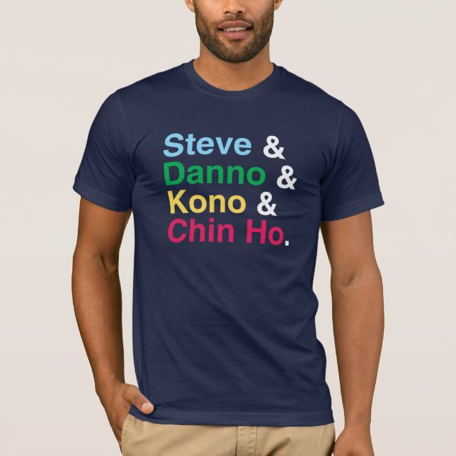 Fem & Oh - inpassad manar AA-skjorta T-shirt (Framsida)