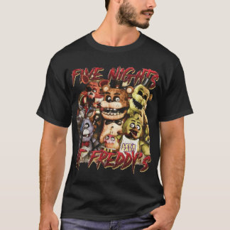 Fem på natten Freddys FNAF Film familj T Shirt