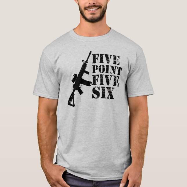 Fem pekar fem sex vapenT-tröja T-shirt (Framsida)