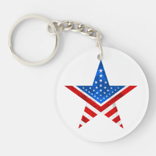 Fem pint star American flagga Stars och stripes