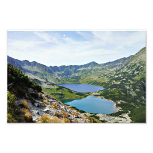 Fem polska Ponds Valley, Tatras Fototryck