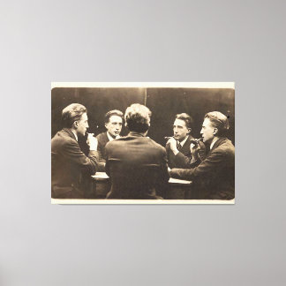 Fem Porträtt av Duchamp Stretched Canvas