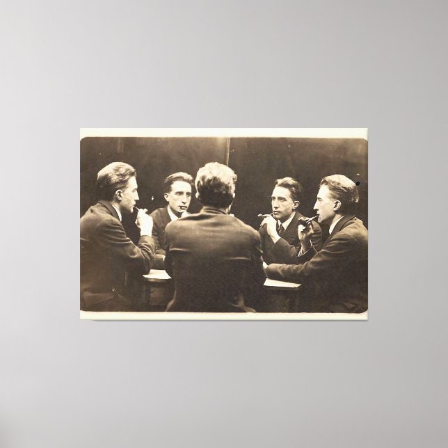 Fem Porträtt av Duchamp Stretched Canvas (Framsida)