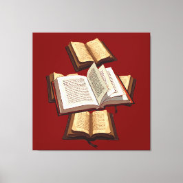 Fem Ringar Pentateuch cut-out Stencil Motif 5 Canvastryck