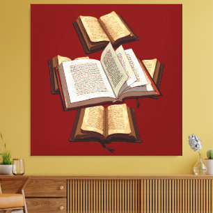Fem Ringar Pentateuch cut-out Stencil Motif 5 Canvastryck
