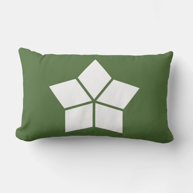 Fem romber (tio delar ritning) lumbarkudde (Framsida)