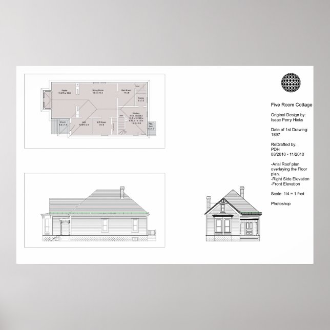 Fem rum stuga poster (Framsidan)