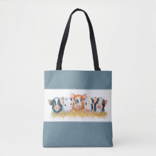 Fem små grisar Tote Bag Tygkasse
