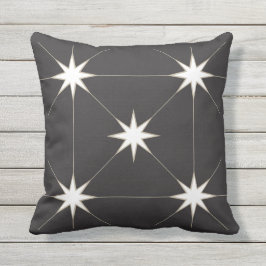 Fem Star Black och Tan. Kudde