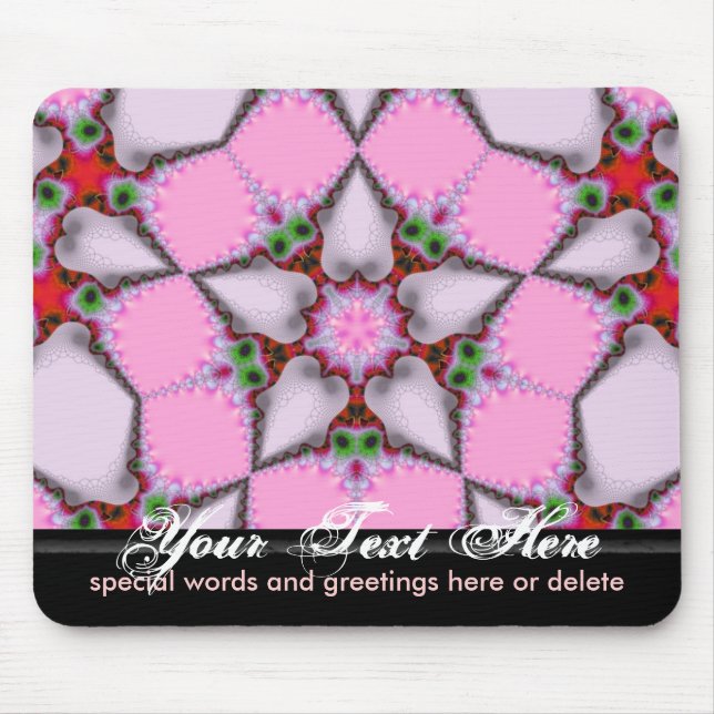 Fem stjärna Rosea Mousepad Musmatta (Framsidan)