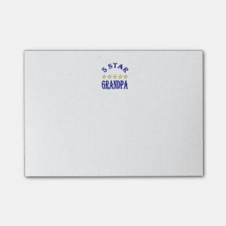 Fem stjärnfarfar post-it block