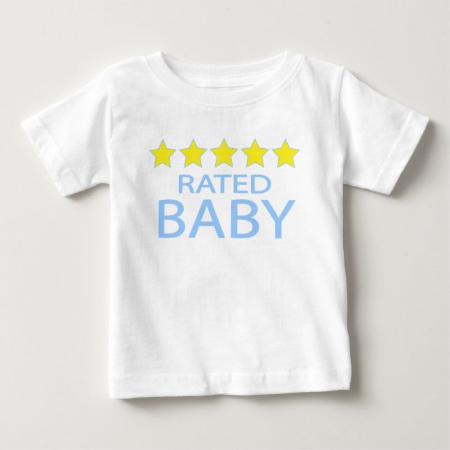 Fem stjärnor Baby T Shirt (Framsida)