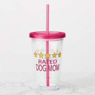 Fem stjärnor Hund Mamma Take Away Mugg