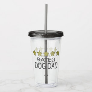 Fem stjärnor Hund Pappa Take Away Mugg