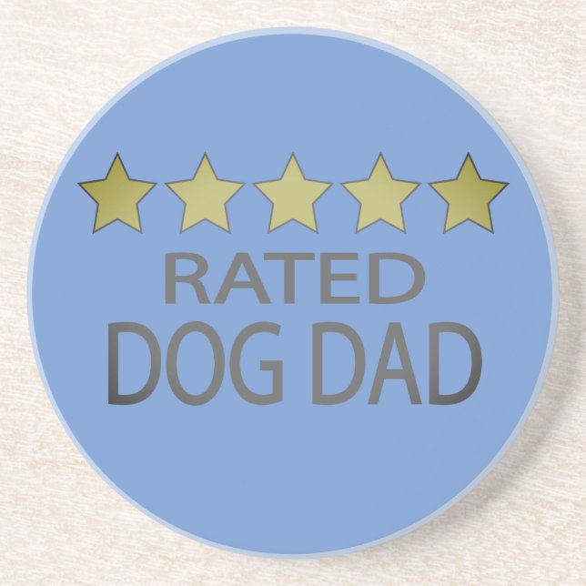 Fem stjärnor Hund Pappa Underlägg (Framsidan)