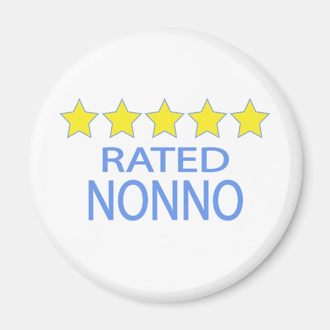 Fem stjärnor Nonno Magnet (Framsidan)